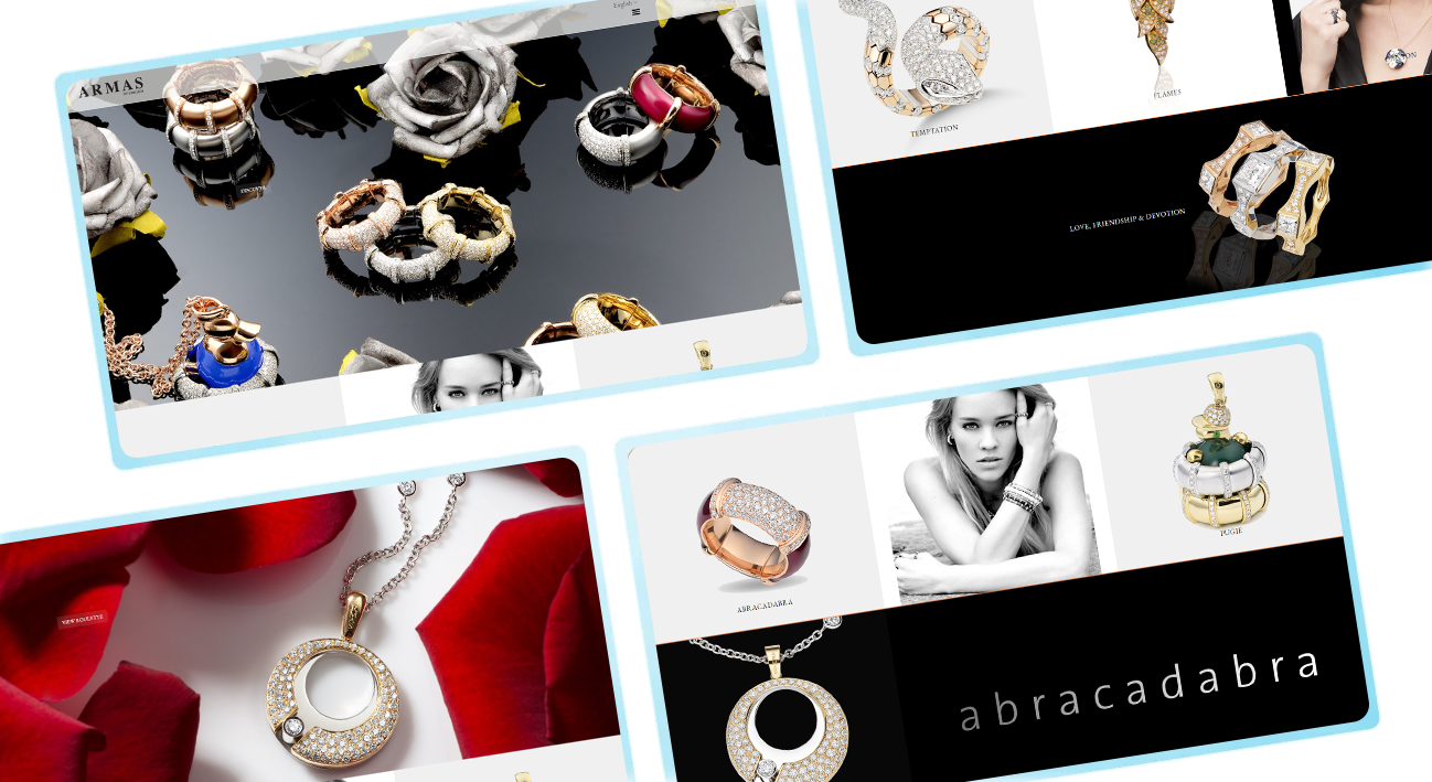 Jewelry Website Landing Page images